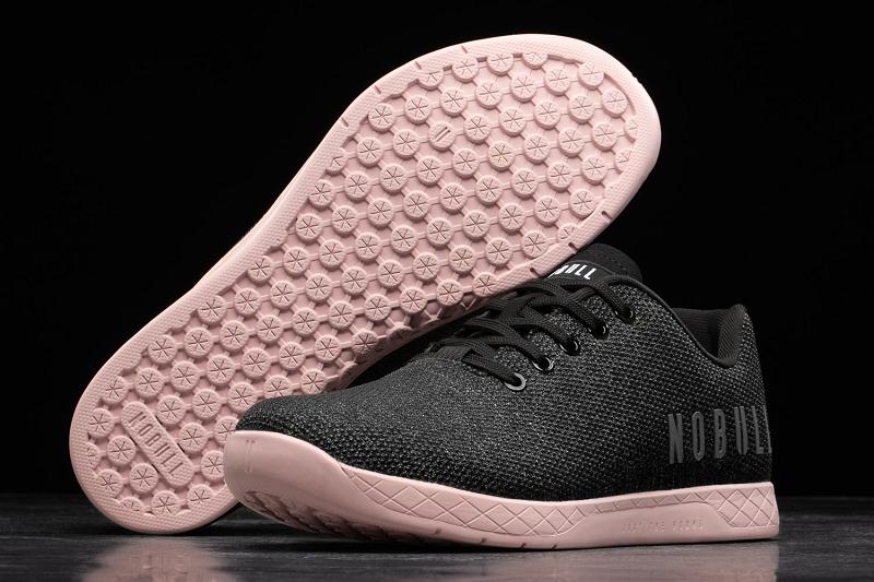 Women's Nobull Heather Dusty Rose Trainers Black / Rose | SG I3090L